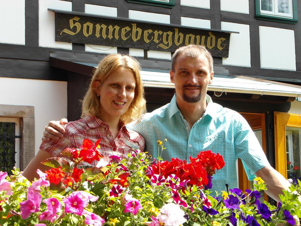 Wanderhotel Sonnebergbaude Waltersdorf  Exteriör bild
